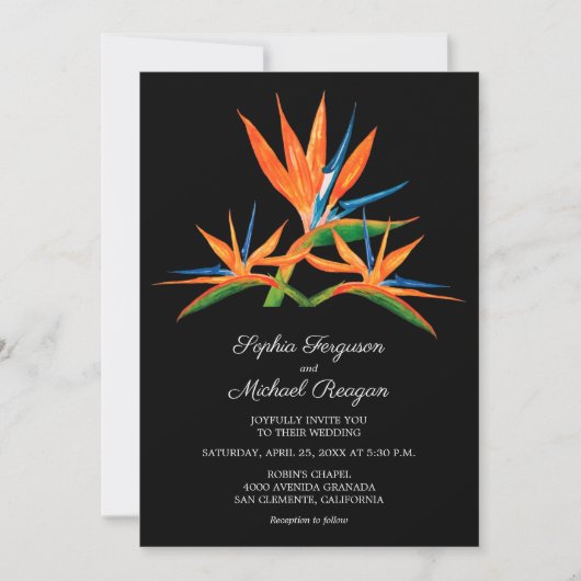 Paradiesvogel mit Blumenzwiebeln (Vorderseite)