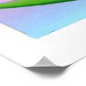 Paradiesvögel mit Rainbow-Hintergrund Poster (Ecke)