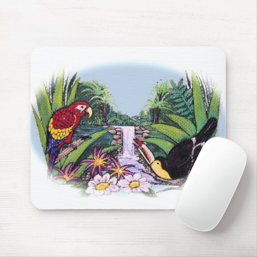 Paradiesvögel Mousepad (Mit Mouse)