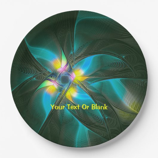 Paradiesvogel Pappteller (Vorderseite)