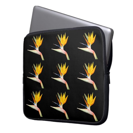 Paradiesvogel Pflanze Laptopschutzhülle (Vorderseite Links)