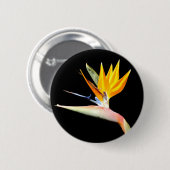 Paradiesvogel Pflanzen-Abzeichen Button (Vorne & Hinten)