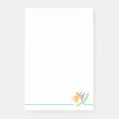 Paradiesvogel Post It Notizen (Vorderseite)