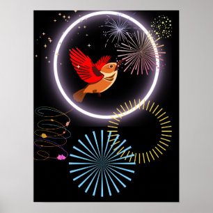 Paradiesvogel Poster