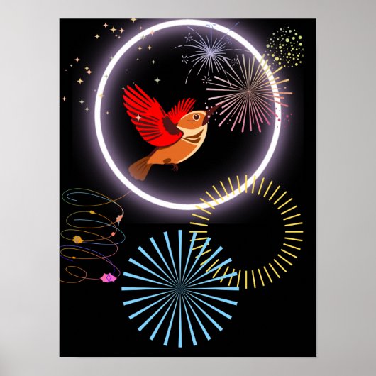 Paradiesvogel Poster (Vorne)