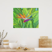 Paradiesvogel Poster (Küche)