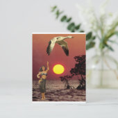 Paradiesvogel - postkarte (Stehend Vorderseite)