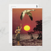 Paradiesvogel - postkarte (Vorne/Hinten)