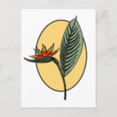 Paradiesvogel Postkarte (Vorderseite)