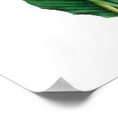 Paradiesvogel Print 1 Tropisches botanisches Plaka Poster (Ecke)