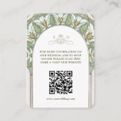 Paradiesvögel QR-Code-Website Begleitkarte (Vorderseite)