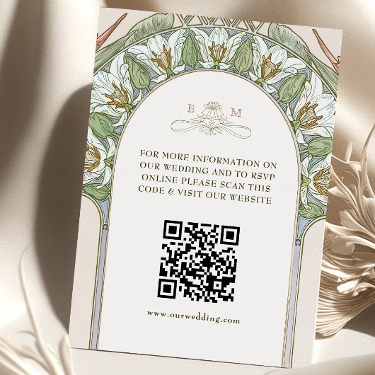 Paradiesvögel QR-Code-Website Begleitkarte