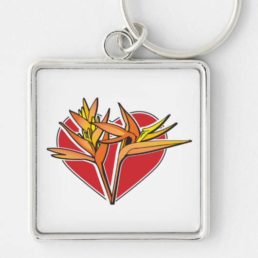 Paradiesvogel Schlüsselanhänger (Vorne)