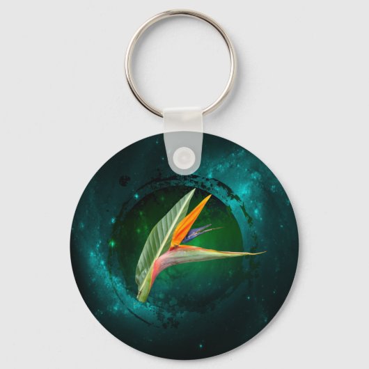 Paradiesvogel Schlüsselanhänger (Vorderseite)