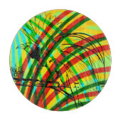 Paradiesvogel Schneidebrett (Vorderseite)