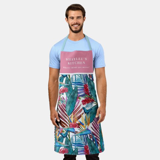 Paradiesvogel Schürze (Getragen)