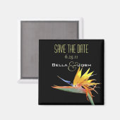 Paradiesvogel speichern das Datumsmagazin Magnet (Vorderseite/Rückseite)