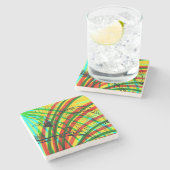 Paradiesvogel Steinuntersetzer (Seitenansicht)