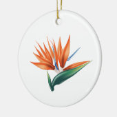 Paradiesvogel, strelitzia exotische Blume Keramik Ornament (Links)