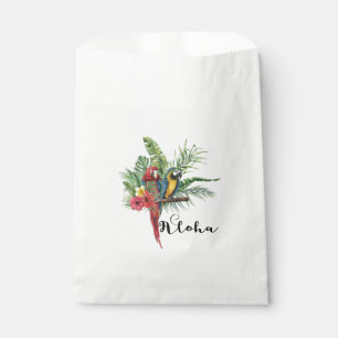 Paradiesvögel Tropische Blumen Hochzeit Geschenktütchen