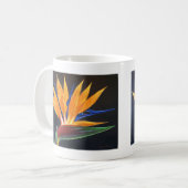 Paradiesvogel tropische Blumen-Malerei auf Tasse (Vorderseite Links)