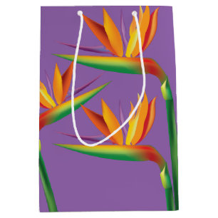 Paradiesvogel Tropische Blumenparty-Geschenktüte Mittlere Geschenktüte
