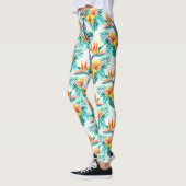 Paradiesvogel u. Orchideen-Muster 2 Leggings (Links)