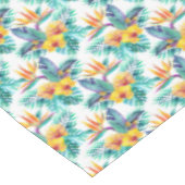 Paradiesvogel u. Orchideen-Muster 2 Tischdecke (Schrägansicht)