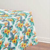 Paradiesvogel u. Orchideen-Muster 2 Tischdecke (Beispiel)