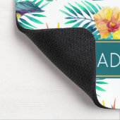 Paradiesvogel u. Orchideen-Muster | addieren Ihren Mousepad (Ecke)