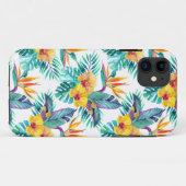 Paradiesvogel u. Orchideen-Muster Case-Mate iPhone Hülle (Rückseite (Horizontal))