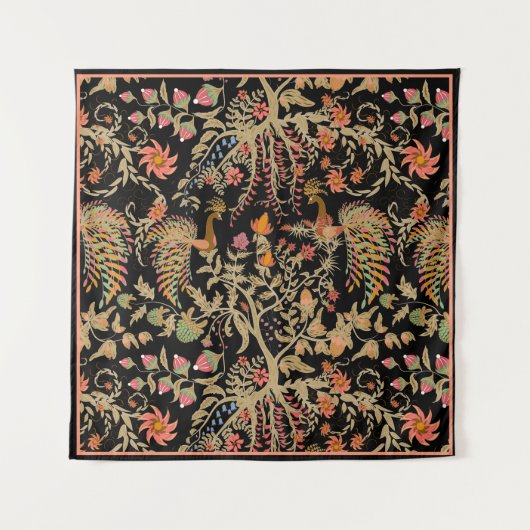 Paradiesvögel Wandteppich (Vorderseite)