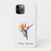 Paradiesvogel-Wasserfarbe, individuell Case-Mate iPhone Hülle (Rückseite)