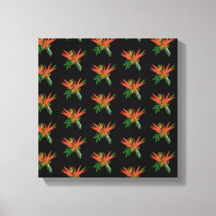 Paradiesvogel Wasserfarbe Tropic Tinte Hochzeit Leinwanddruck