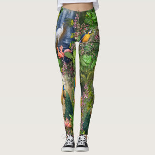 Paradiesvögel - Wiederholung der Printwerbung Leggings