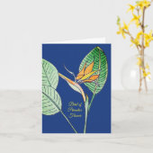 Paradiesvogelblume Karte (Gelbe Blume)
