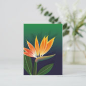 Paradiesvogelblume Postkarte (Stehend Vorderseite)