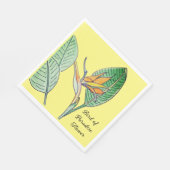 Paradiesvogelblume Serviette (Ecke)