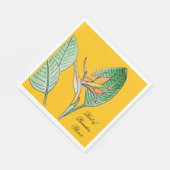 Paradiesvogelblume Serviette (Ecke)