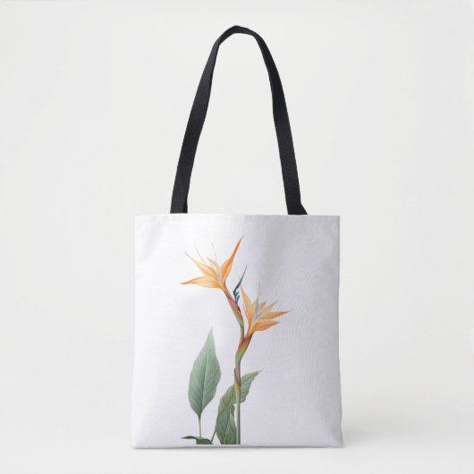 Paradiesvogeldrawing (Blume) Tasche (Vorderseite)