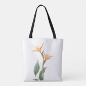 Paradiesvogeldrawing (Blume) Tasche (Rückseite)
