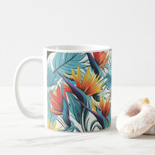 Paradiesvogelgarten Kaffeetasse (Mit Donut)