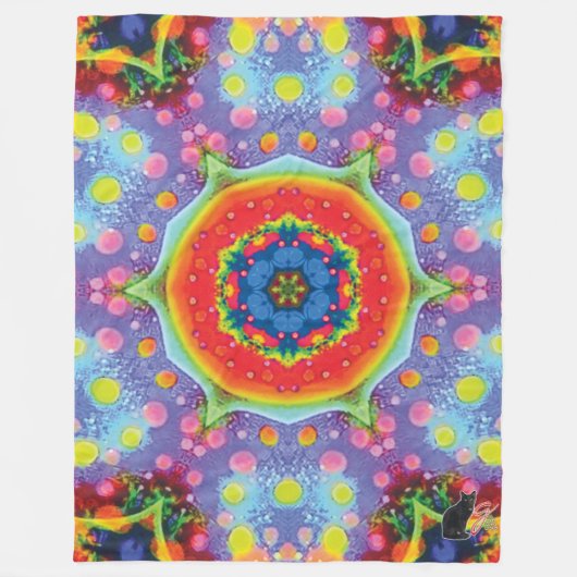 Paradigma Kaleidoskop Fleecedecke (Vorderseite)