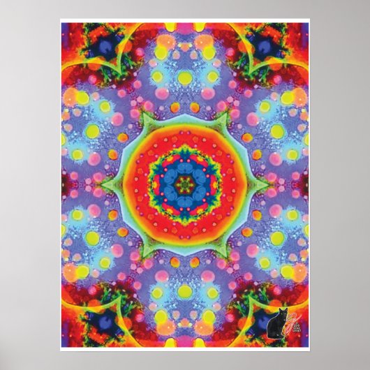 Paradigma Kinetic Collage Kaleidoscope Poster (Vorne)