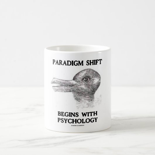 Paradigma-Verschiebung fängt mit Psychologie an Kaffeetasse (Mittel)