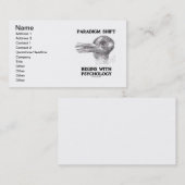 Paradigma-Verschiebung fängt mit Psychologie an Visitenkarte (Vorne/Hinten)