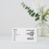 Paradigma-Verschiebung fängt mit Psychologie an Visitenkarte (Stehend Vorderseite)