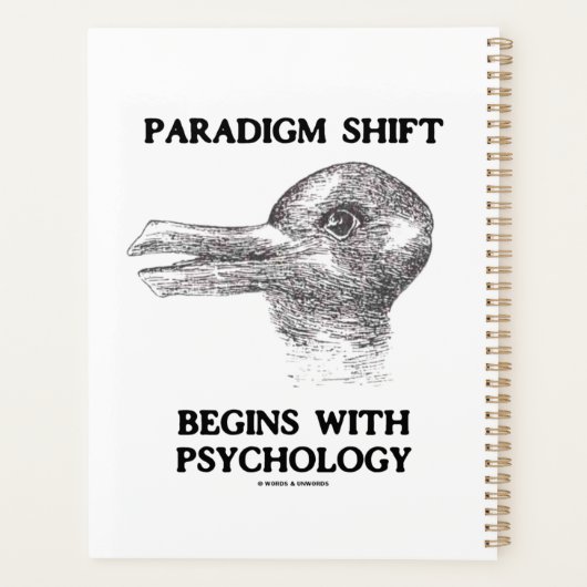 Paradigmenverschiebung beginnt mit der Psychologie Planer (Rückseite)