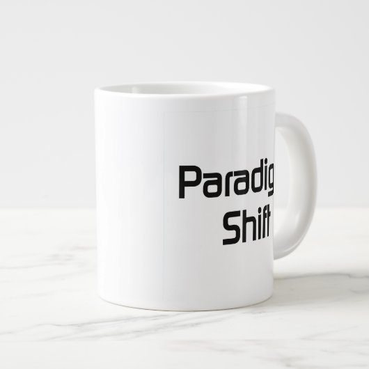 Paradigmenverschiebung bf Jumbo-Tasse (Vorderseite Rechts)