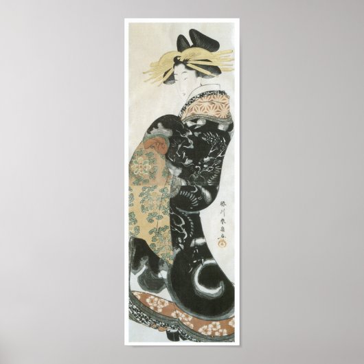 Parading Courtesan, Shunsen, 1810 Poster (Vorne)